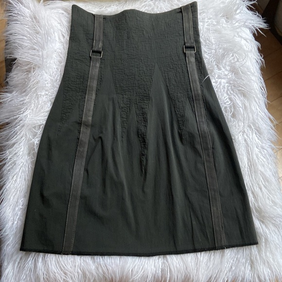 Haute - Rare Genuine Italian leather skirt 2/4 - Picture 2 of 16